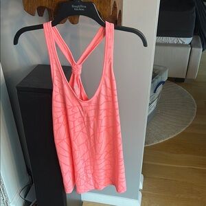 OLD NAVY Active Women's Coral Pink Knot Racer Back Tank Top Size M